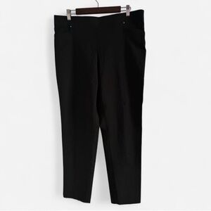 89th & Madison Black Straight Leg Pants Pull-On Super Stretchy XL NWOT